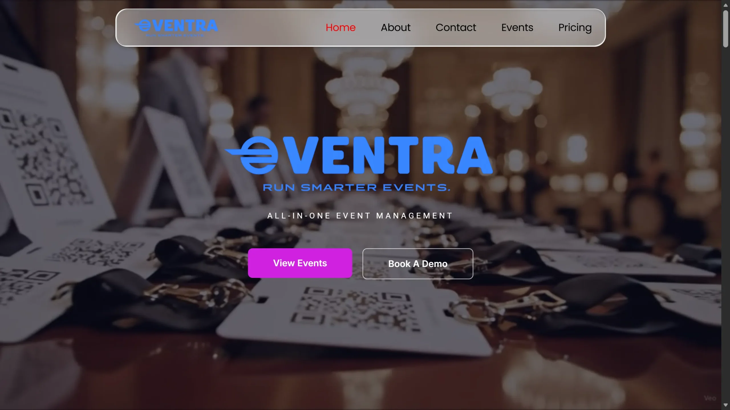 Eventra Digital event platform website